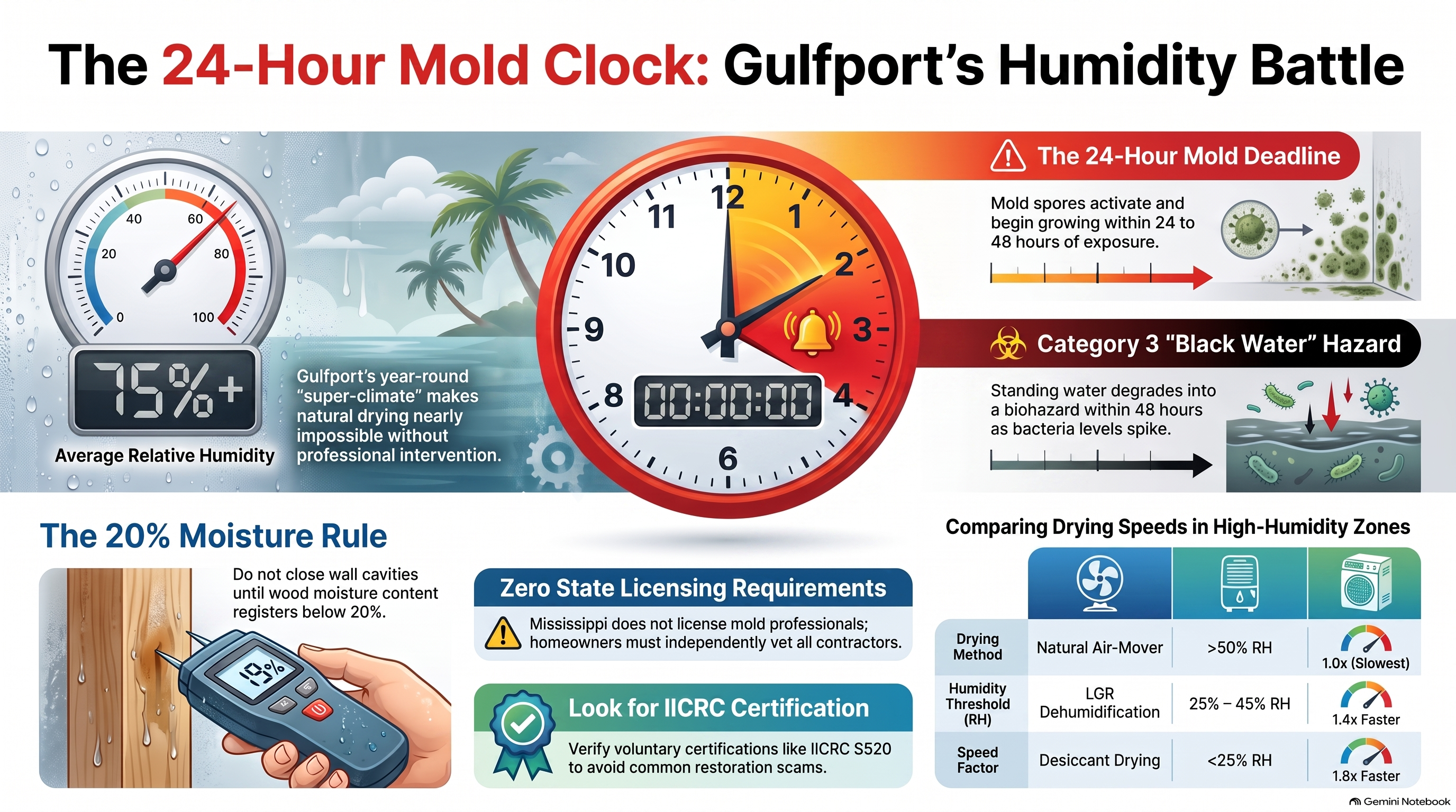 The 24 Hour Mold Clock Infographic